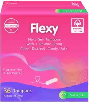 Flexy® Applicator-Free Tampons, Super Plus Absorbency